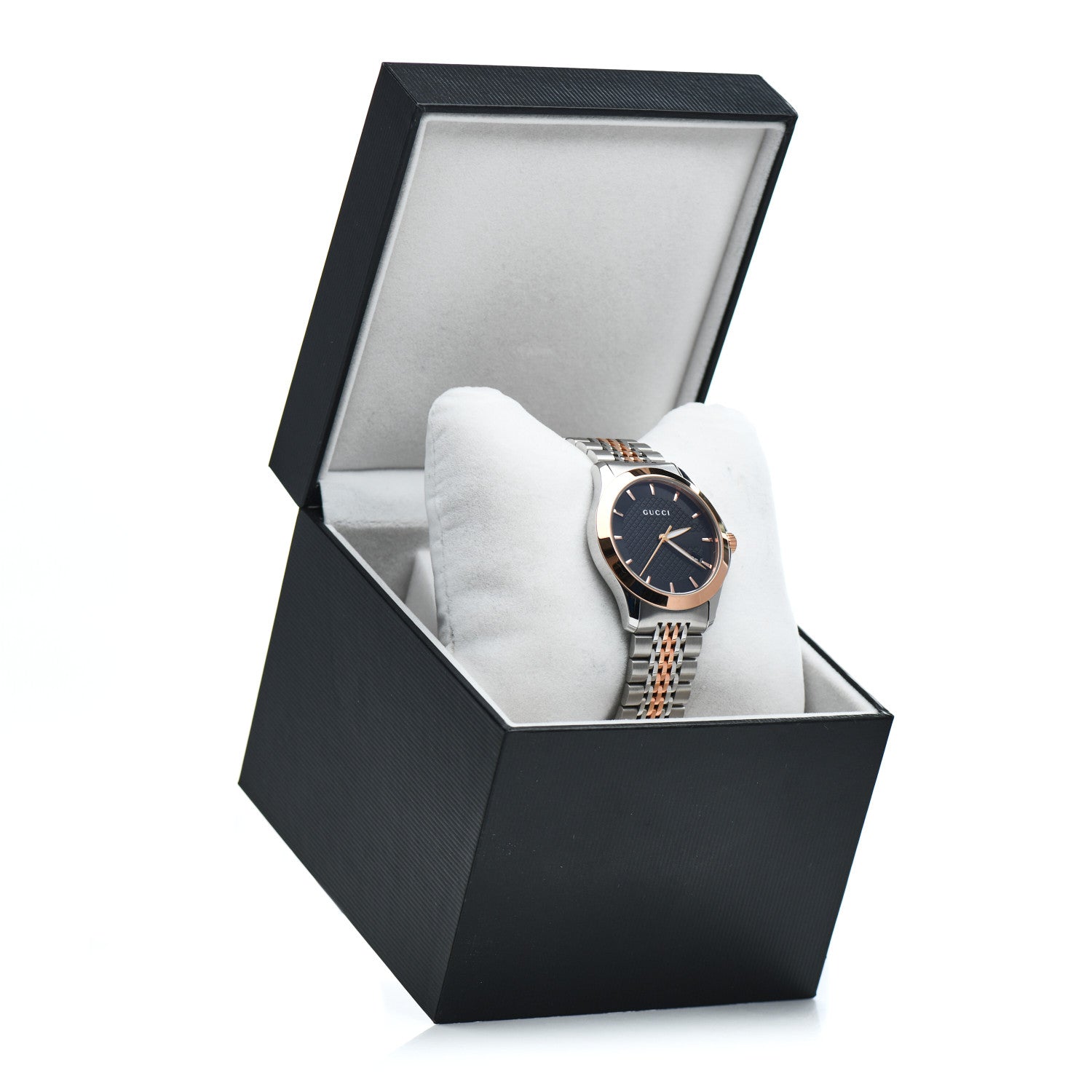 Gucci Stainless Steel 38mm G-Timeless Two Tone Quartz Watch Black 5 of 5