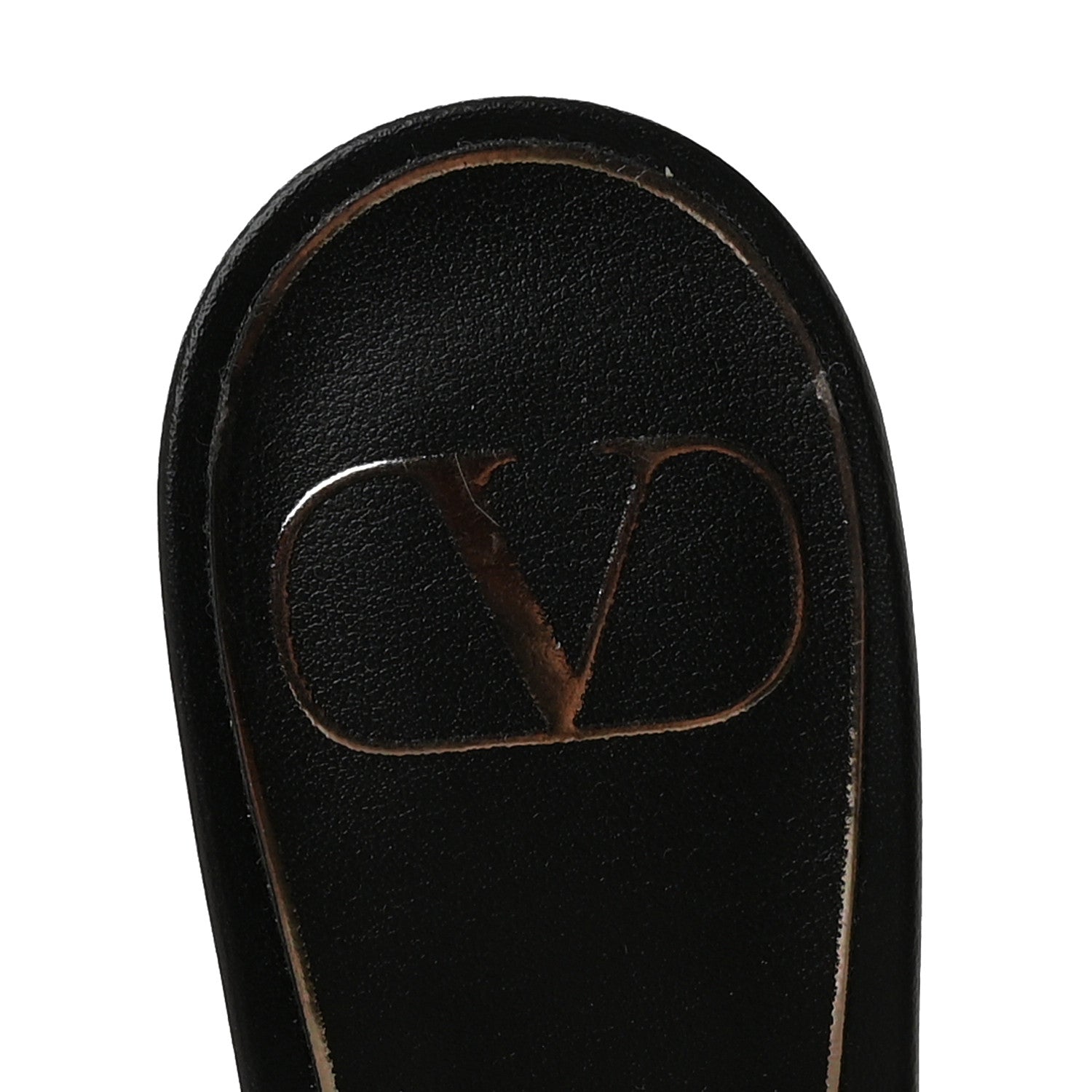Valentino Garavani Calfskin Monochrome Roman Stud Ankle Strap 80mm Pumps 36 Black 7 of 9