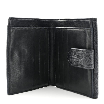 Chanel Caviar Timeless CC Compact French Wallet Black 5 of 14