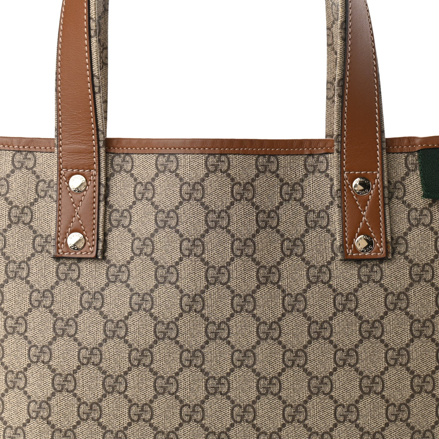 Gucci GG Plus Monogram Medium Signature Web Loop Tote Brown 9 of 11