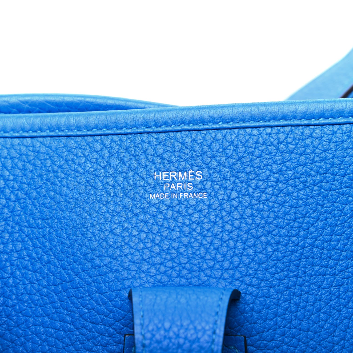 Hermes Taurillon Clemence Evelyne III GM Bleu Hydra 6 of 9