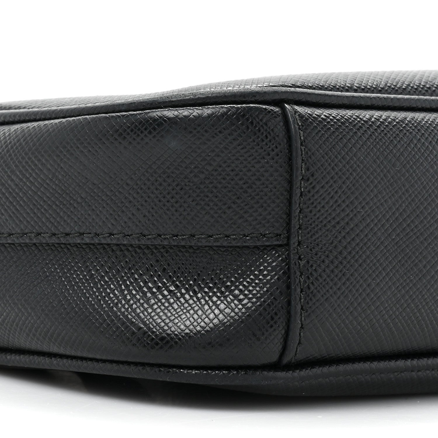 Prada Saffiano Belt Bag Black 8 of 15