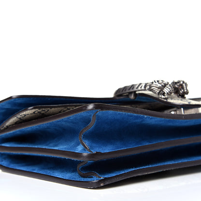 Gucci GG Supreme Monogram Blooms Small Dionysus Shoulder Bag Beige Navy Vintage Blue 8 of 9