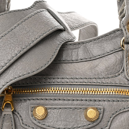 Balenciaga Agneau Giant 12 Gold Hardware Mini City Gris Pyrite 9 of 11