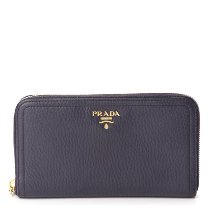 Prada Vitello Daino Zip Around Wallet Uva 1 of 10
