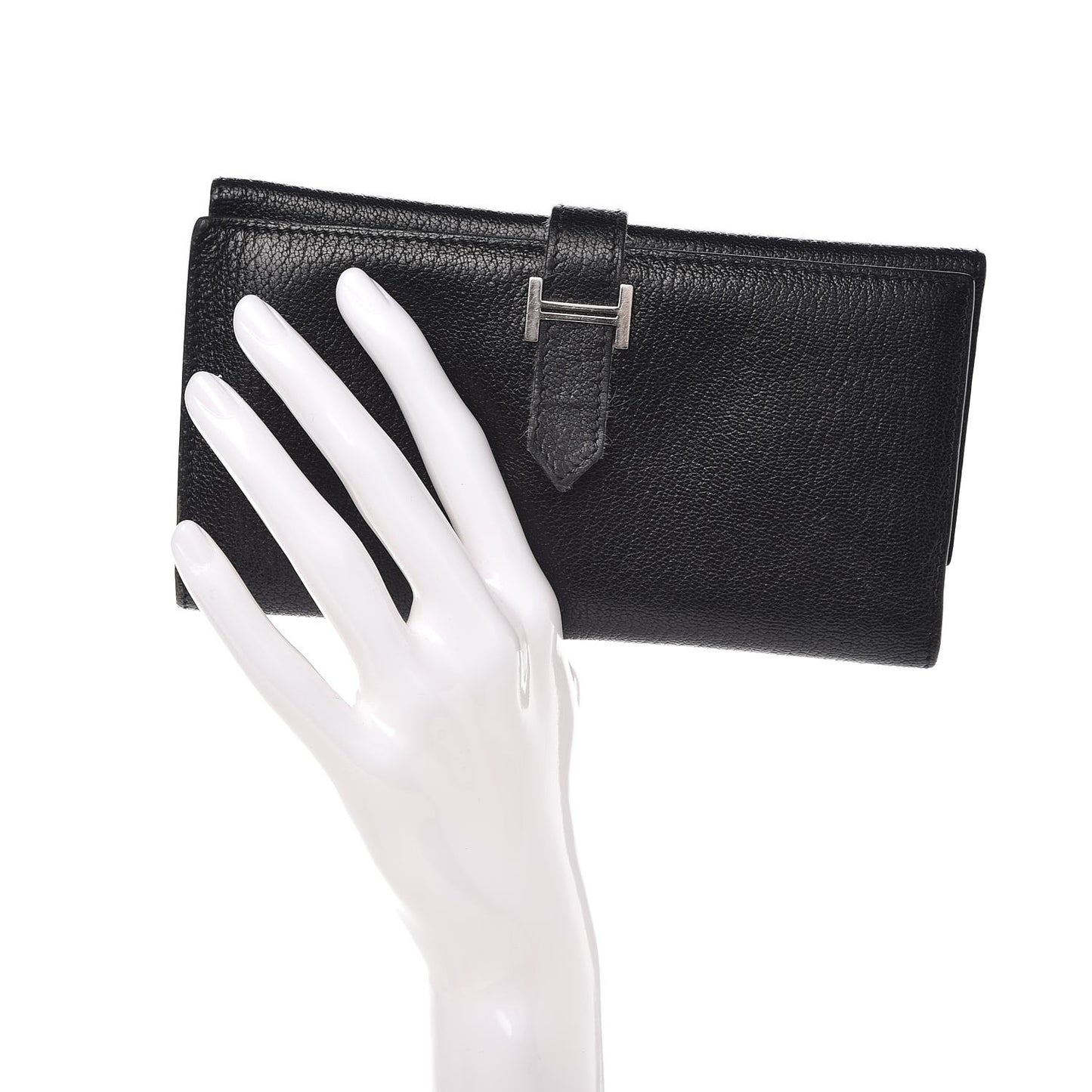 Chevre Mysore Tri-Fold Bearn Wallet Black