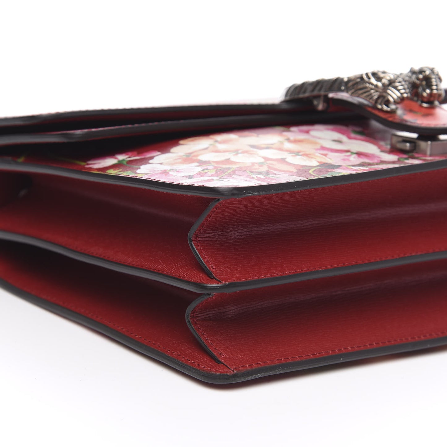 Calfskin Blooms Print Medium Dionysus Shoulder Bag Romantic Cherry Multicolor