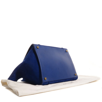 Celine Suede Medium Phantom Luggage Colbalt Blue 4 of 8