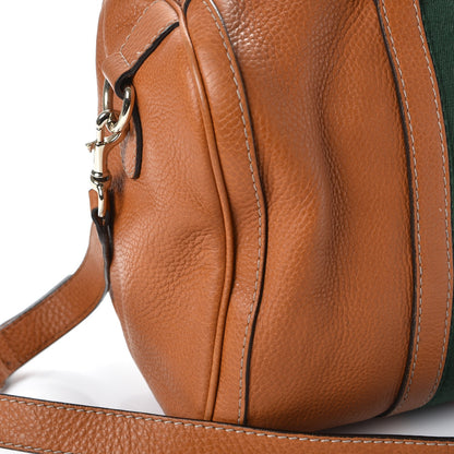 Gucci Calfskin Vintage Web Medium Boston Tobacco 10 of 15