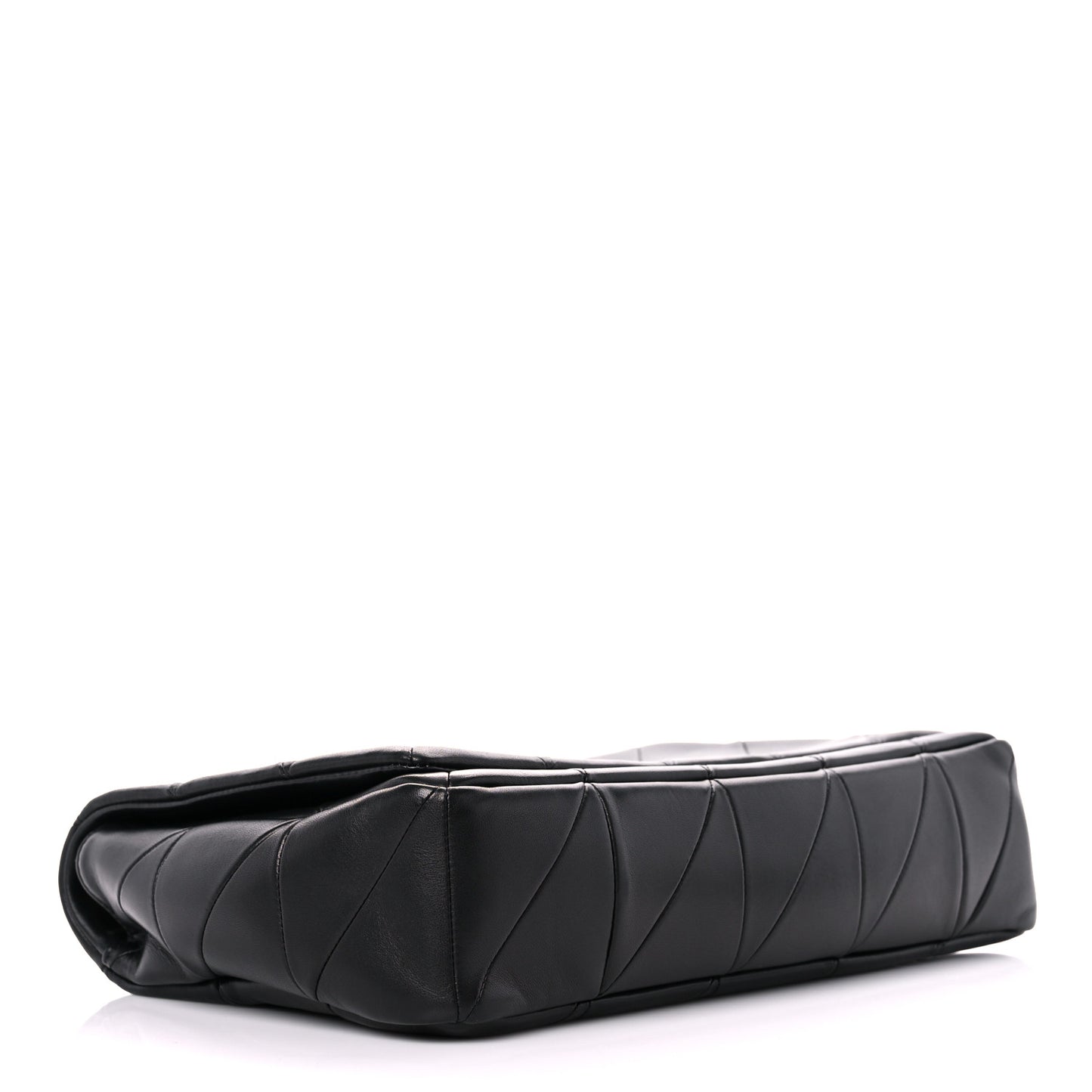 Lambskin Patchwork Monogram Large Jamie Black