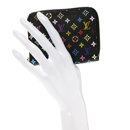 Louis Vuitton Monogram Multicolor Zippy Coin Purse Black Grenade 2 of 7