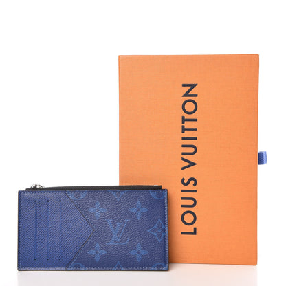 Louis Vuitton Monogram Taiga Coin Card Holder Cobalt 7 of 7