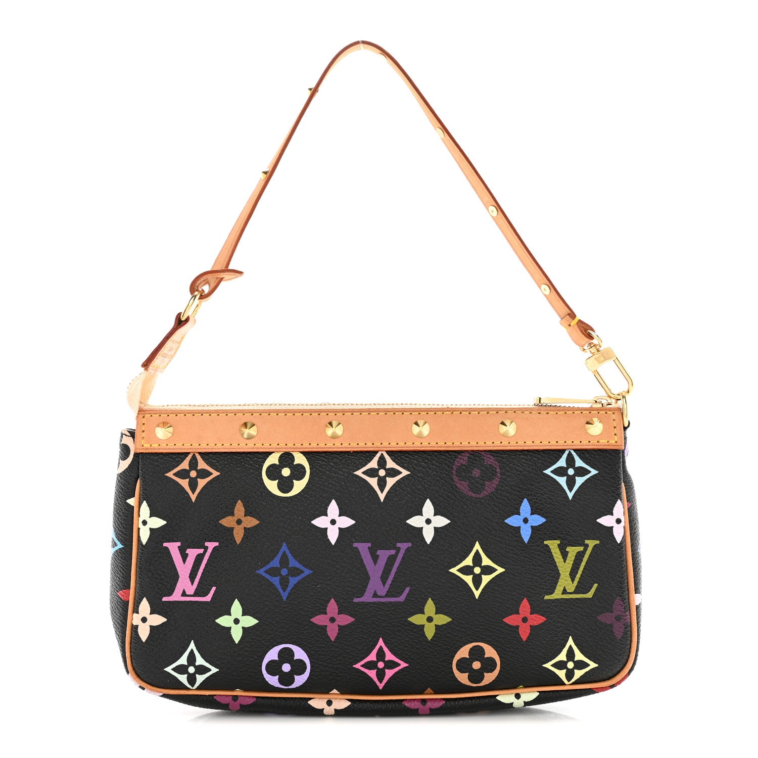 Louis Vuitton Monogram Multicolor Pochette Accessories Black 1 of 9