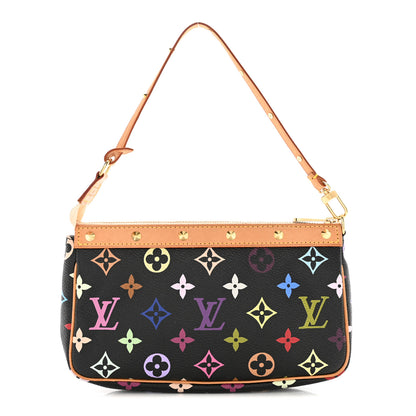 Louis Vuitton Monogram Multicolor Pochette Accessories Black 1 of 9