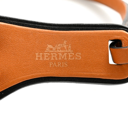 Hermes Lizard Butler Calfskin Hunter Oran Nano Bag Charm Gris Tourterelle Naturel Sable Black 3 of 5