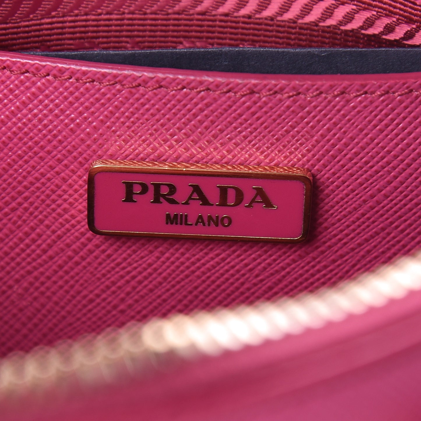 Saffiano Lux Mini Promenade Tote Fuxia