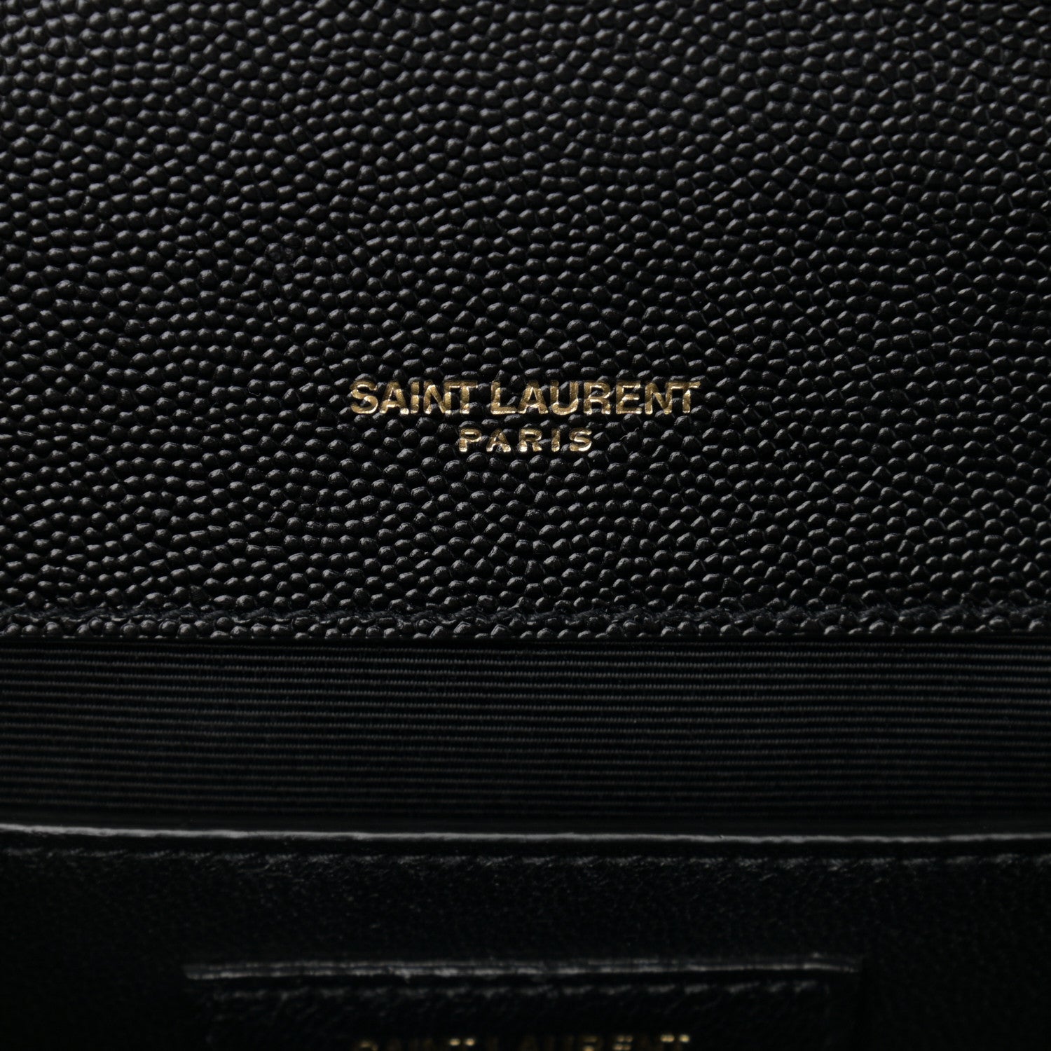 Saint Laurent Grain De Poudre Textured Mixed Matelasse Triquilt Medium Monogram Satchel Black 7 of 12