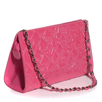Chanel Patent Calfskin Lucky Symbols Pochette Pink 3 of 7