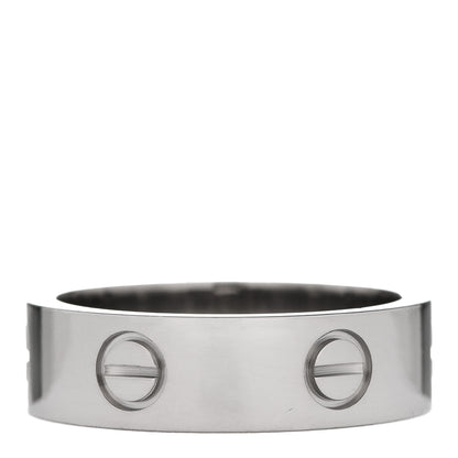 Cartier 18K White Gold 5.5mm LOVE Ring 57 8 3 of 7