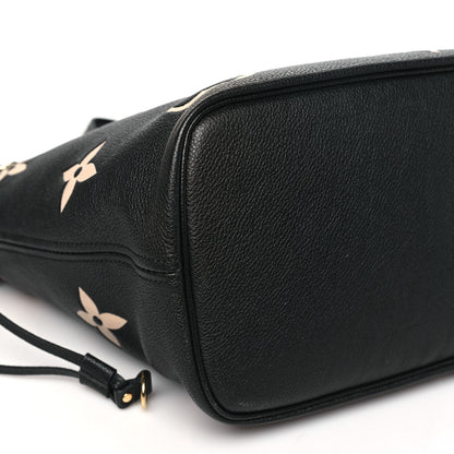 Louis Vuitton Empreinte Monogram Giant Neverfull MM Black Beige 9 of 11