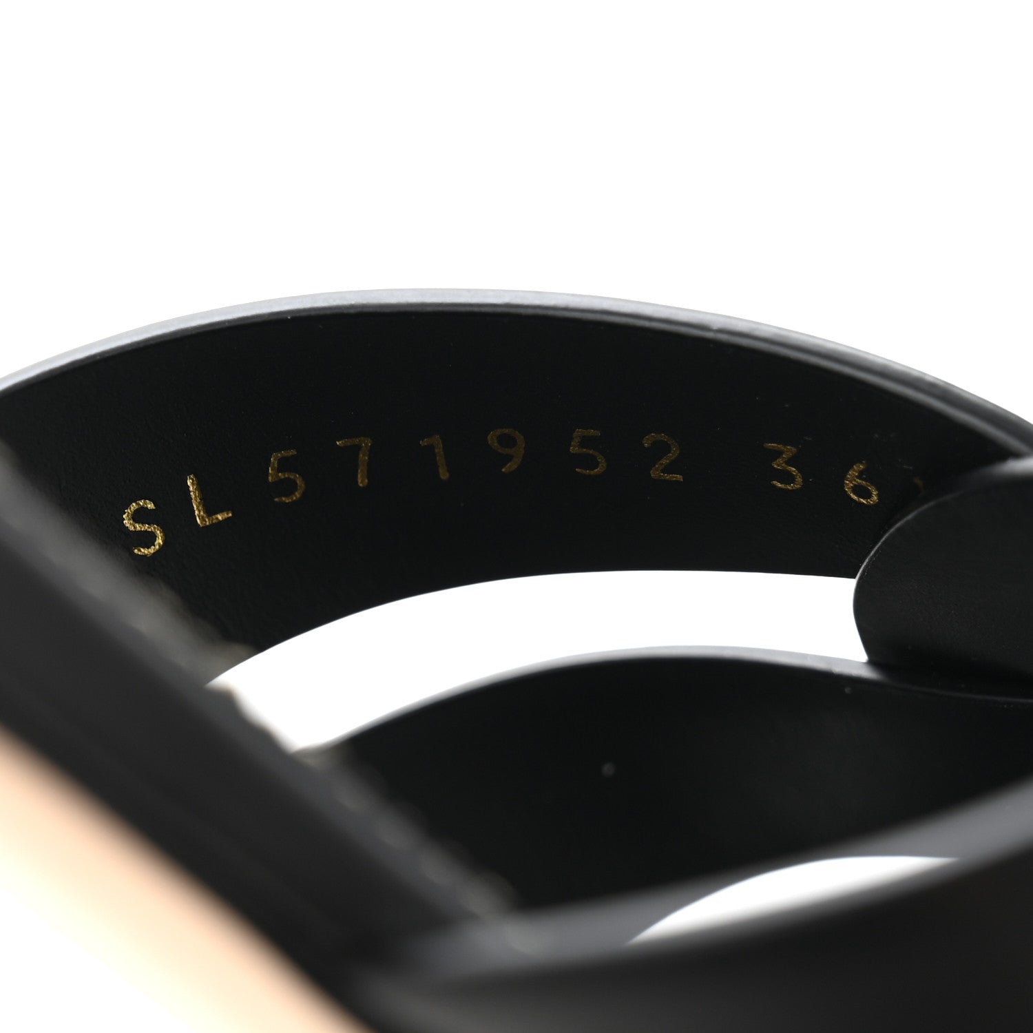 Saint Laurent Calfskin Tribute 05 Slide Sandals 36.5 Black 9 of 10