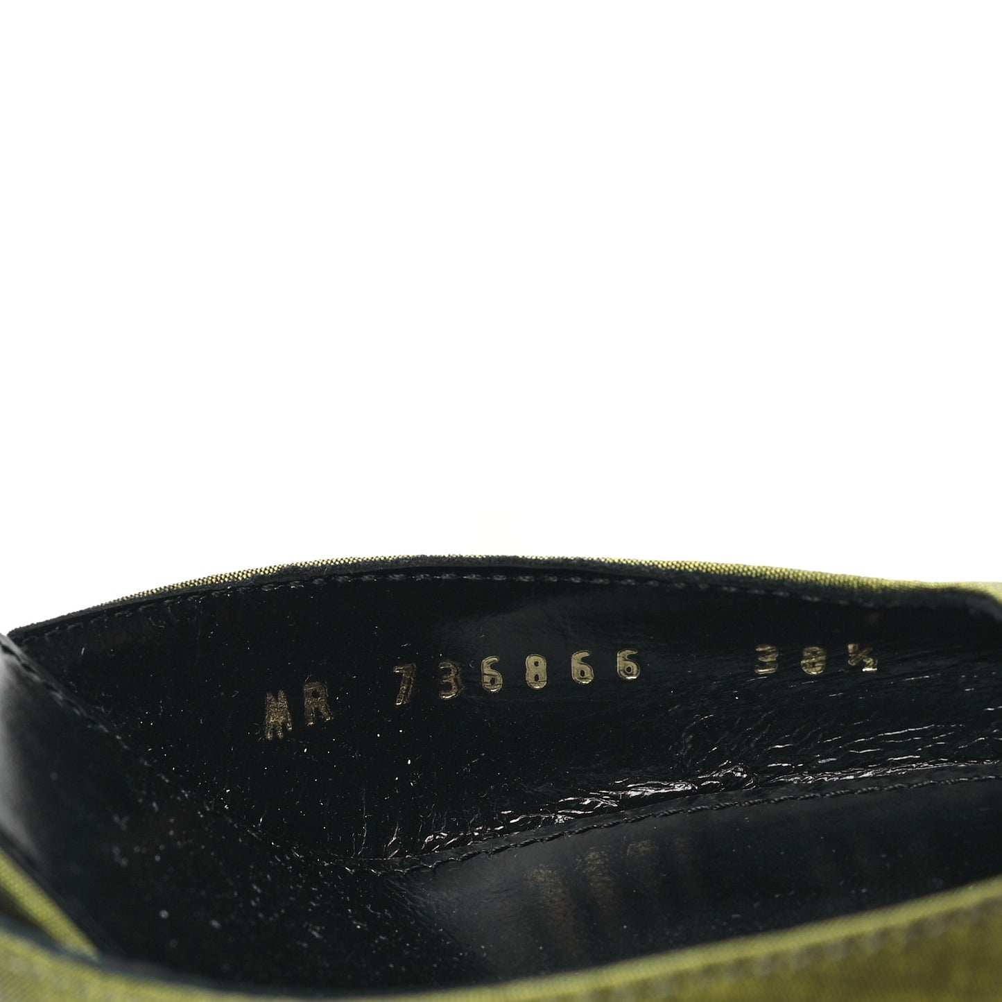Crepe De Chine Blade 105 Slingback Pumps 38.5 Lime