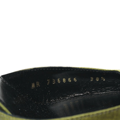 Saint Laurent Crepe De Chine Blade 105 Slingback Pumps 38.5 Lime 8 of 8
