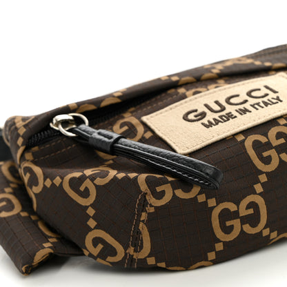 Gucci Recycled Polyester Monogram Jumbo GG Belt Bag Ebony Beige 8 of 10