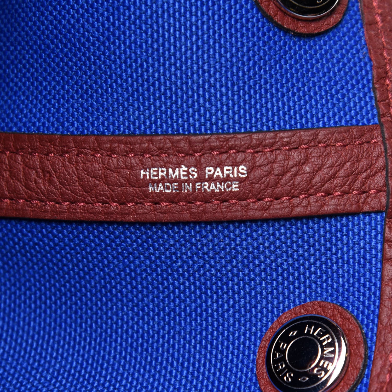 Hermes Toile Negonda Garden Party 30 TPM Bleu Bill Rouge H 6 of 9