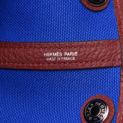 Hermes Toile Negonda Garden Party 30 TPM Bleu Bill Rouge H 6 of 9