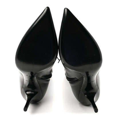 Christian Dior Calfskin Cherie Pointy Toe Tall Boots 37 Black 6 of 9