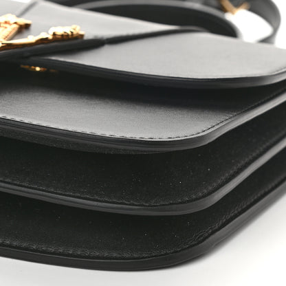 Versace Vitello Barocco Virtus Small Top Handle Shoulder Bag Black 7 of 7