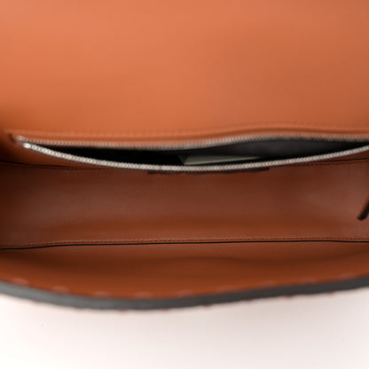 Fendi Cuoio Roma Sellerissima Nappa Sintetica Tape Stitch Baguette Brandy 5 of 11