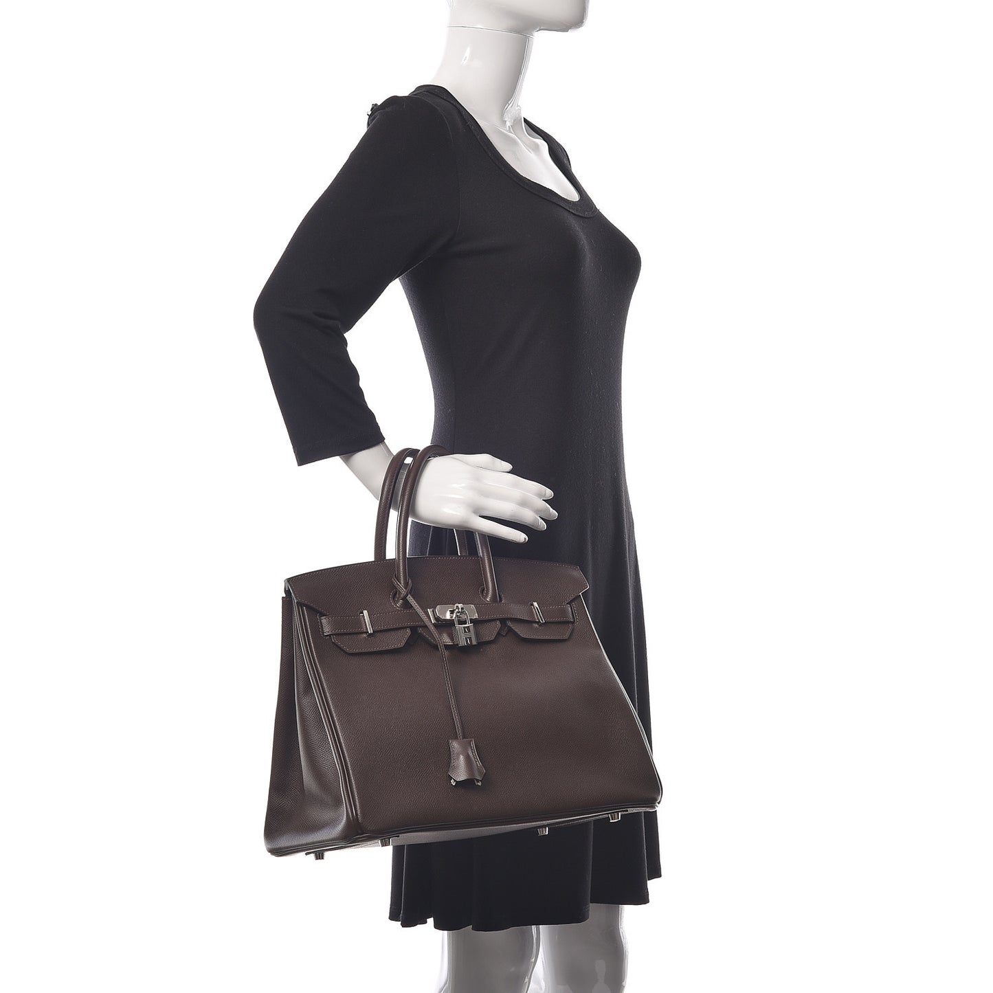 Epsom Birkin 35 Chocolate