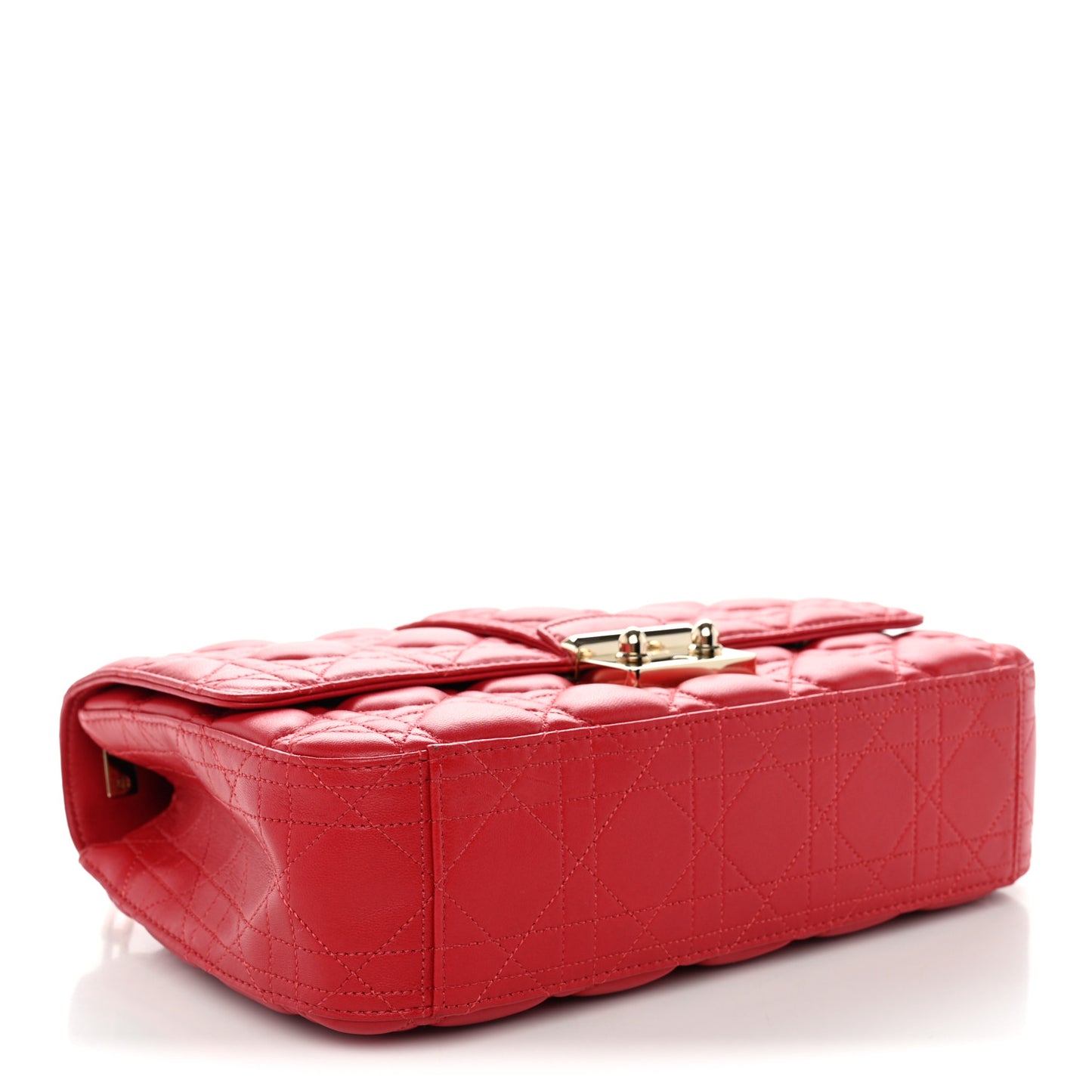 Lambskin Cannage Medium Miss Dior Flap Red