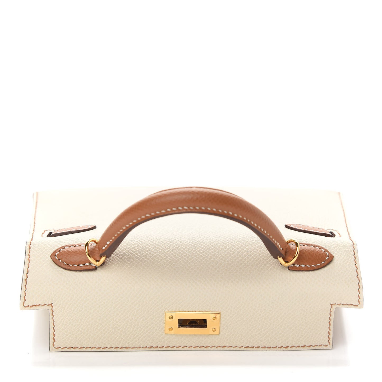 Epsom Horseshoe Mini Kelly Sellier 20 Craie Gold