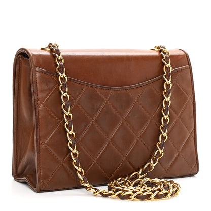 Chanel Lambskin Quilted CC Single Flap Brown 3 of 11