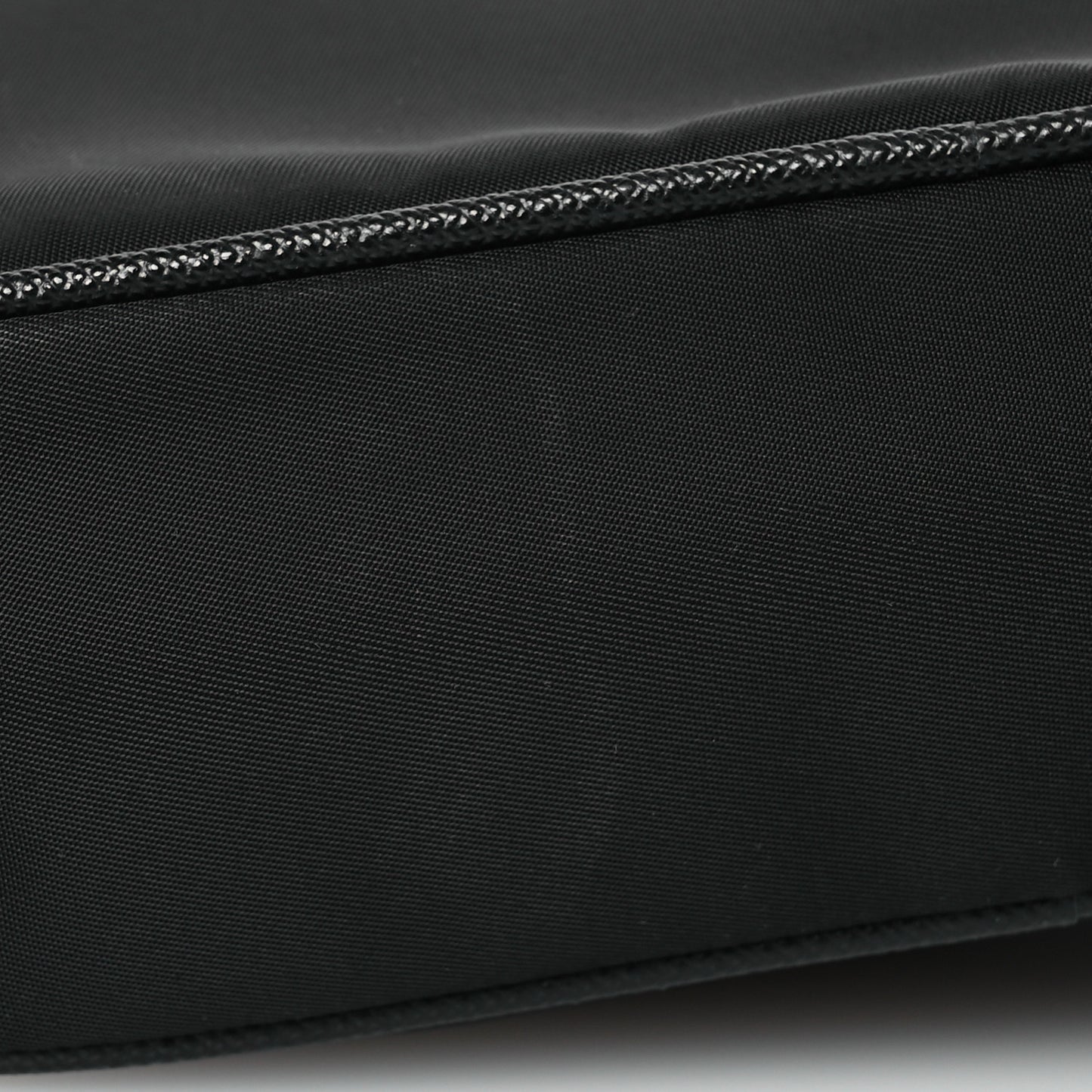 Tessuto Nylon Saffiano Pocket Messenger Shoulder Bag Black