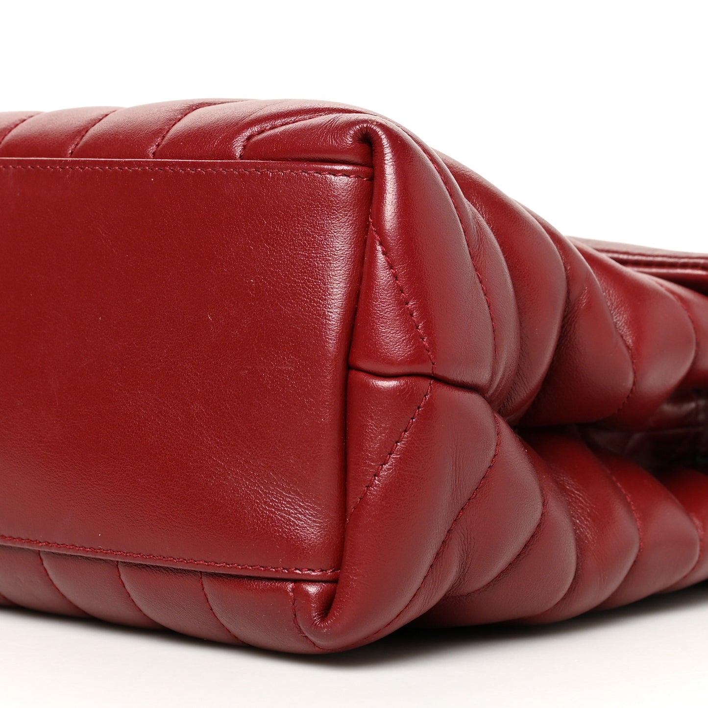 Calfskin Y Quilted Monogram Medium Loulou Chain Satchel Palissandre