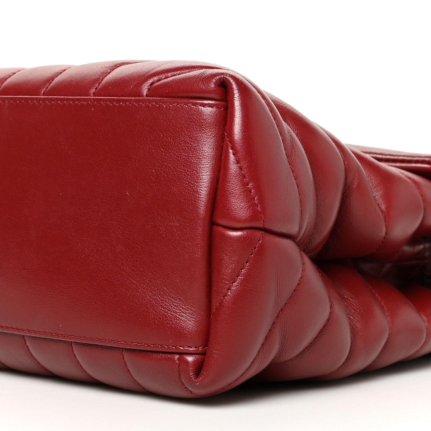 Saint Laurent Calfskin Y Quilted Monogram Medium Loulou Chain Satchel Palissandre 11 of 11