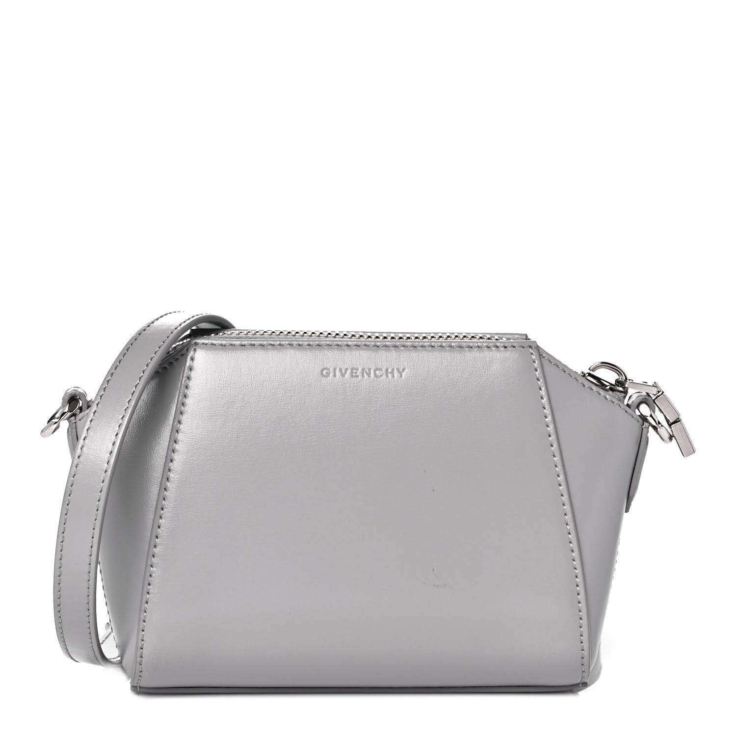 Givenchy Sugar Goatskin Nano Antigona Pearl Grey 1 of 10