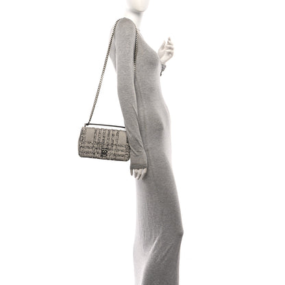 Burberry Lambskin Needle Punch Quilted Check Small Lola Bag White Black 2 of 10