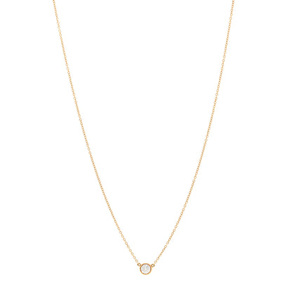 Tiffany 18K Yellow Gold Diamond .26ct Elsa Peretti Diamonds by the Yard Pendant Necklace 1 of 5