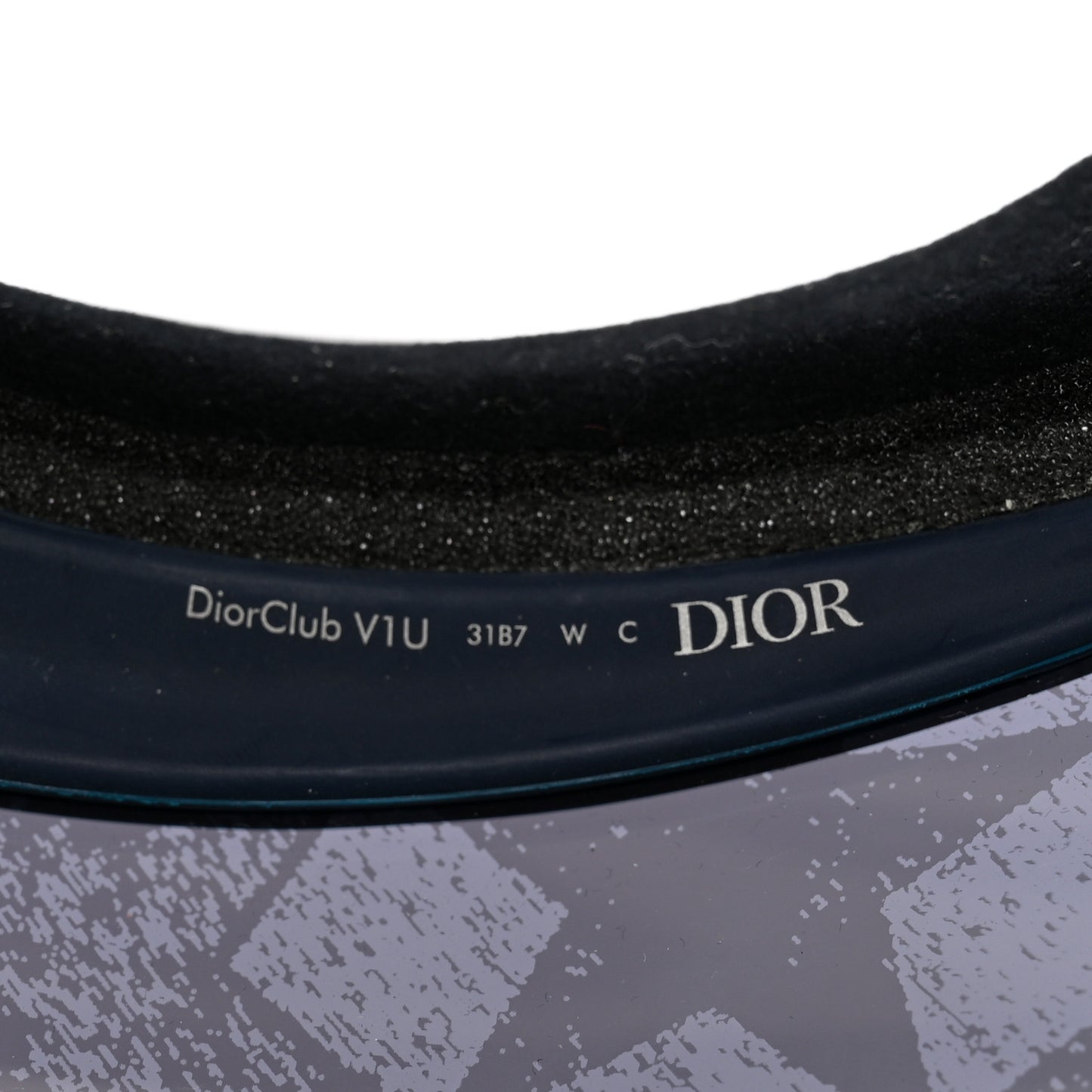 Mirrored DiorClub1 Sun Visor Black