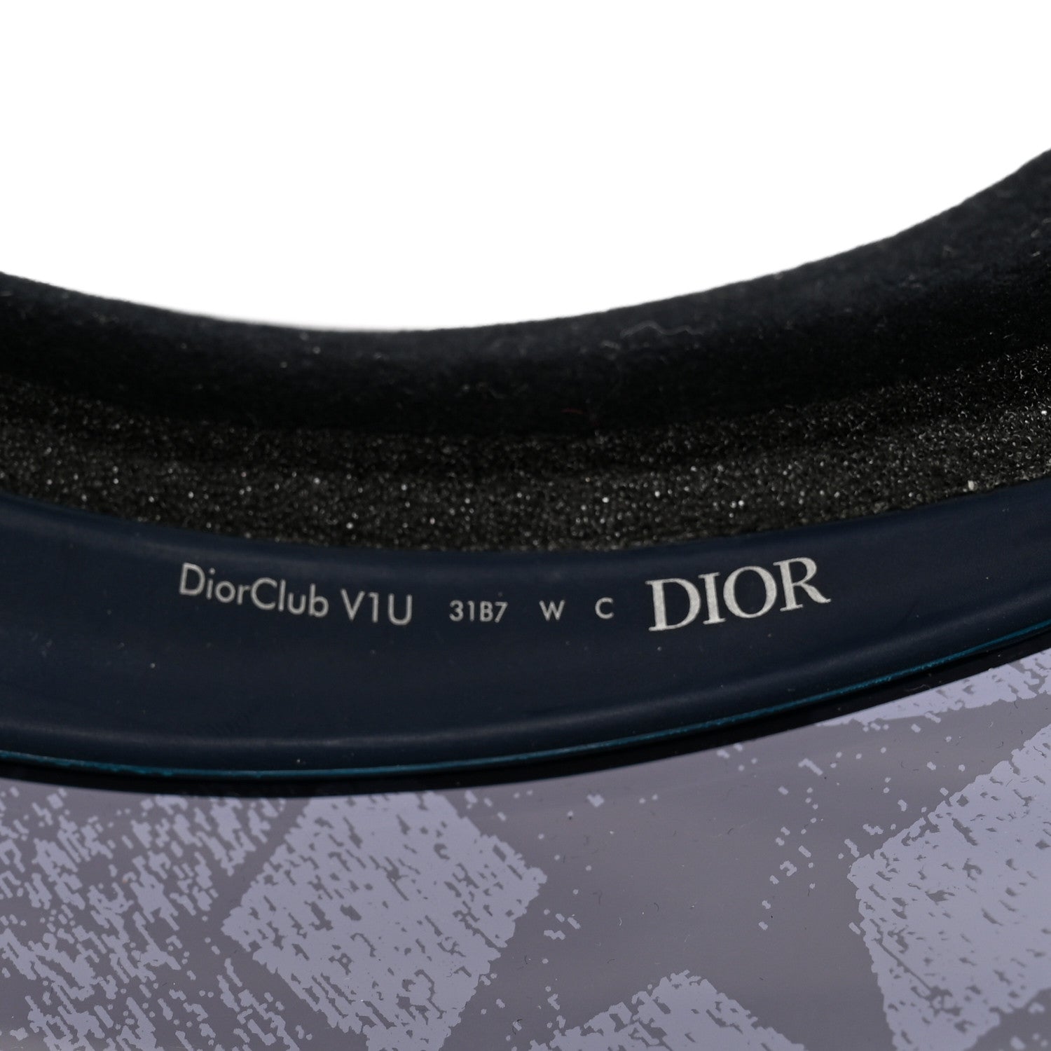 Christian Dior Mirrored DiorClub1 Sun Visor Black 7 of 8