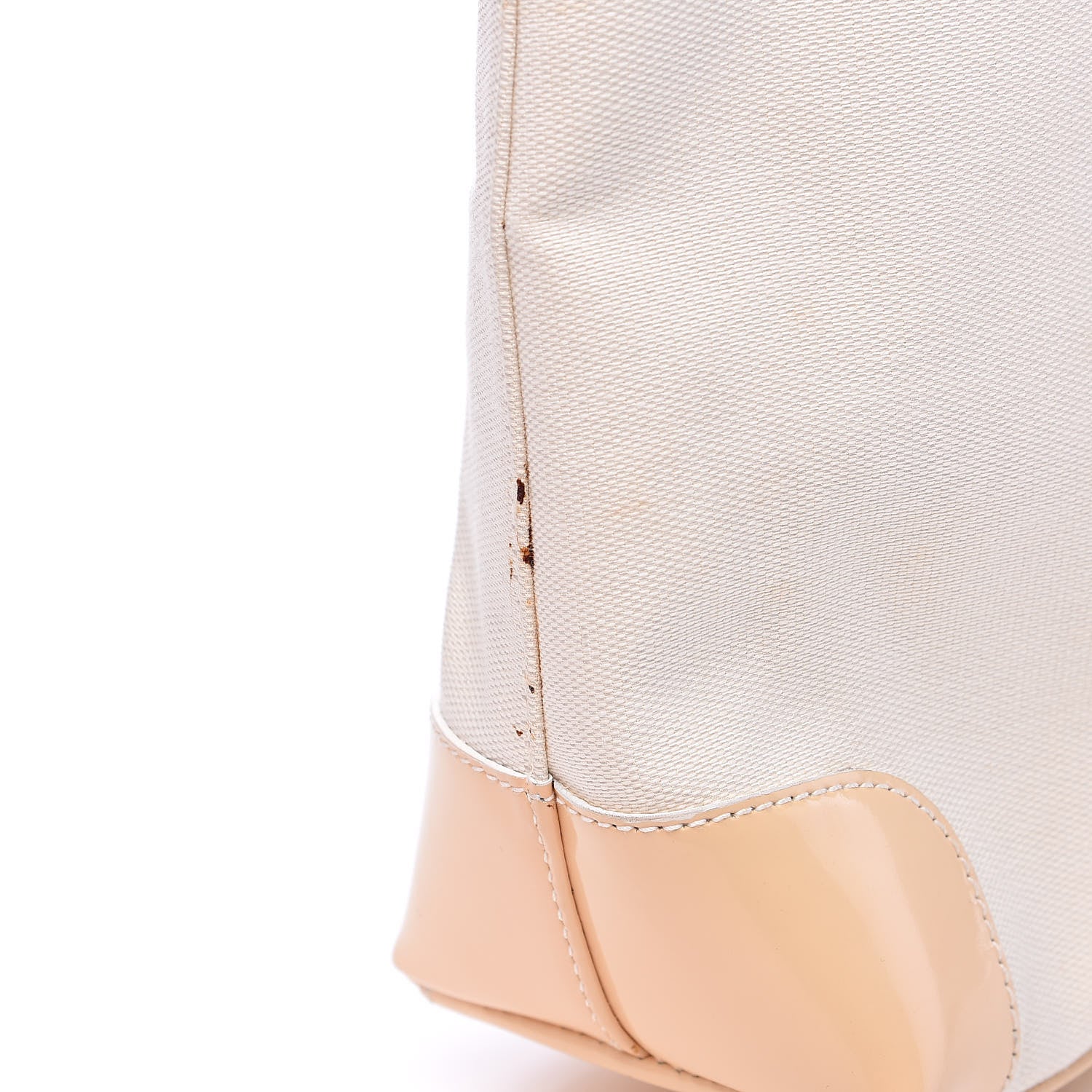 Gucci Canvas Patent Tote White 11 of 20