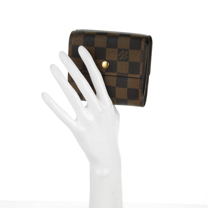 Louis Vuitton Damier Ebene Elise Wallet 2 of 6