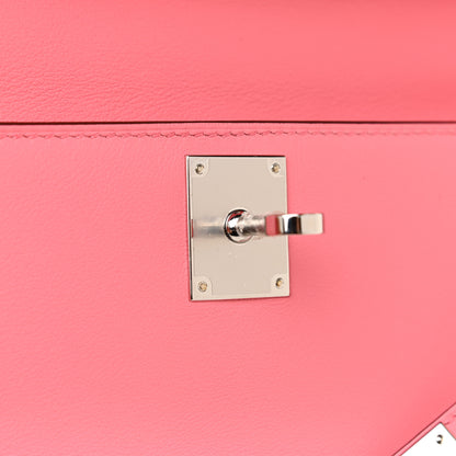 Hermes Swift Kelly Cut Clutch Pochette Rose D'Ete 11 of 14