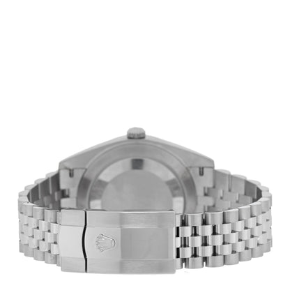 Rolex Stainless Steel 41mm Oyster Perpetual Datejust Watch Blue 126300 3 of 5