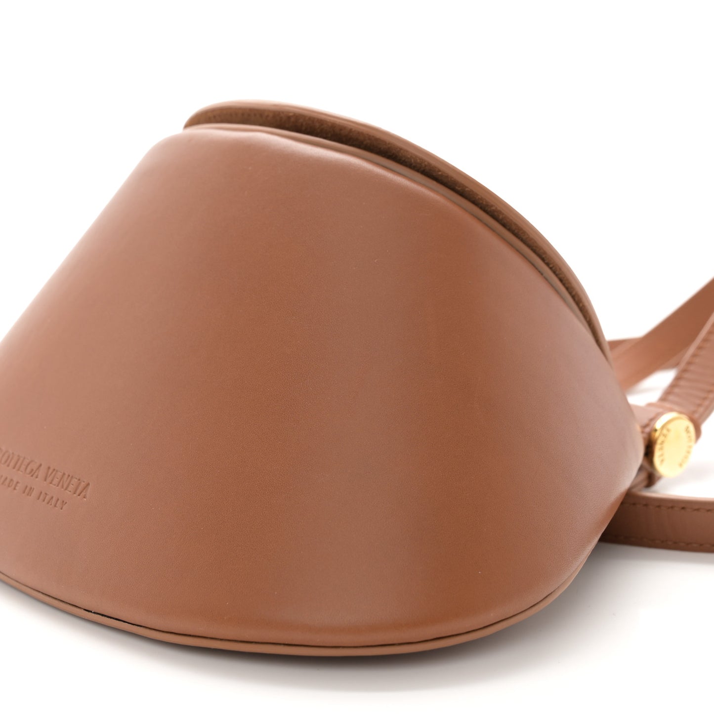 Calfskin Small Fisherman Bag Wood Muse Brass